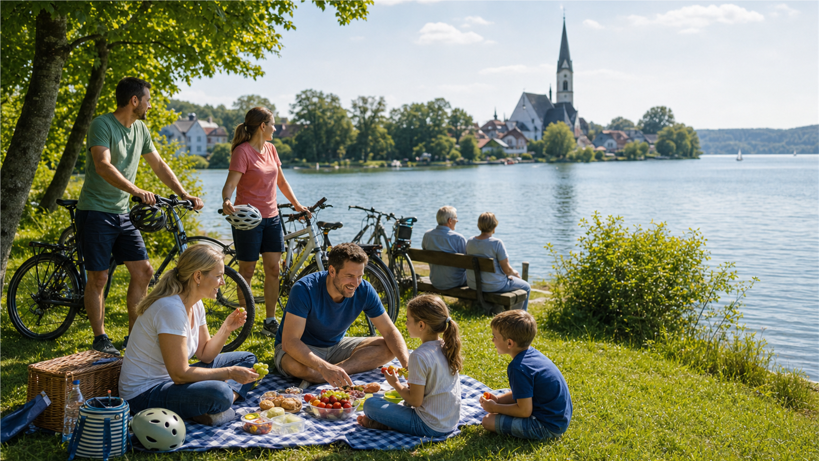 German lakeside cycling trip for Ascension Day